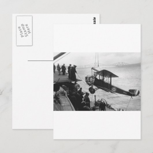 sopwith in de drink briefkaart (Voorkant / Achterkant)