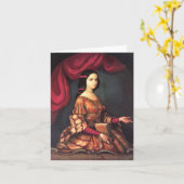 Sor Juana een los 15 años J. Sanchez Fine Art. Kaart (Gele Bloem)