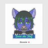 Sora het Folf venster sticker (Vel)