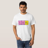 Sora periodiek lijstnaam shirt (Voorkant volledig)