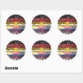 Sorben Sorbisch Deutsch Deutschland Baum Wurzel Ronde Sticker (Vel)