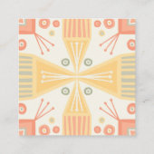 Sorbet Geometric Chic Modern Unieke Vierkante Visitekaartje (Achterkant)