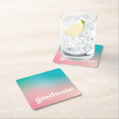 Sorbet Gradient Graduation Party Kartonnen Onderzetters (Insitu)