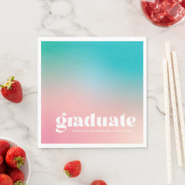 Sorbet Gradient Graduation Party Napkins Servet