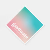 Sorbet Gradient Graduation Party Napkins Servet (Hoek)