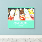 Sorbet ice-room Queensland Australië — reisdruk Canvas Afdruk (Insitu (Houten vloer))