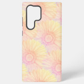 Sorbet pastel coloured daisy pattern - large samsung galaxy hoesje (Achterkant)