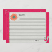 Sorbet Roze Recept Kaarten (Voorkant / Achterkant)