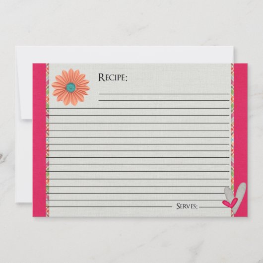 Sorbet Roze Recept Kaarten (Voorkant)