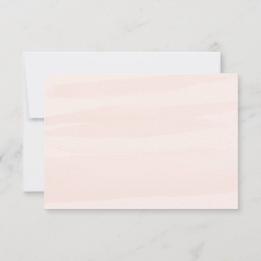 Sorbet Watercolor Ontvangstkaart Enclosure Kaart (Achterkant)