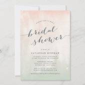 Sorbet Waterverf Pastel Bridal Shower Kaart (Voorkant)