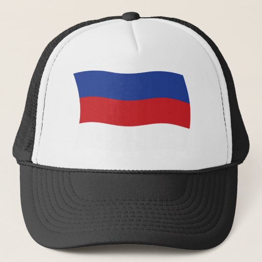 Sorbische Vlag Hoed Trucker Pet (Voorkant)
