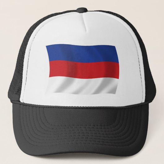 Sorbische Vlag Hoed Trucker Pet (Voorkant)