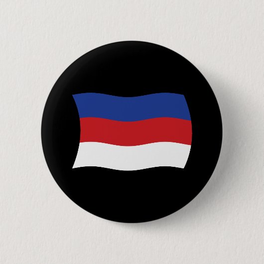 Sorbische Vlag Knop Ronde Button 5,7 Cm (Voorkant)