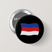 Sorbische Vlag Knop Ronde Button 5,7 Cm (Voorkant /achterkant)