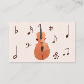 Sorbus Guitar Musical Notes Visitekaartje (Achterkant)