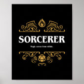 Sorcerer Class Tabletop RPG Gaming Poster (Voorkant)