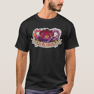 Sorcerer D20 Class Crest T-shirt