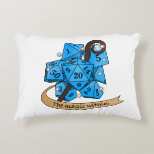 Sorcerer Dice Design Accent Kussen