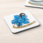 Sorcerer Dice Design Bier Onderzetter (Linkerzijde)