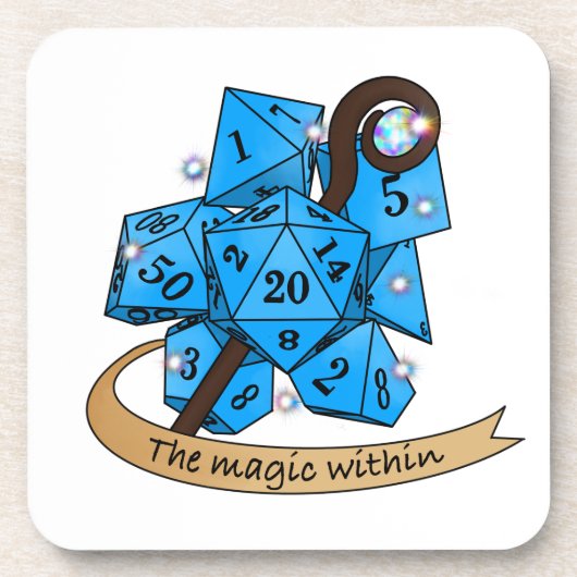 Sorcerer Dice Design Bier Onderzetter (Voorkant)