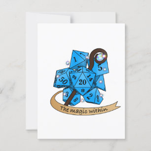 Sorcerer Dice Design Briefkaart