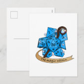 Sorcerer Dice Design Feestdagenkaart (Voorkant / Achterkant)
