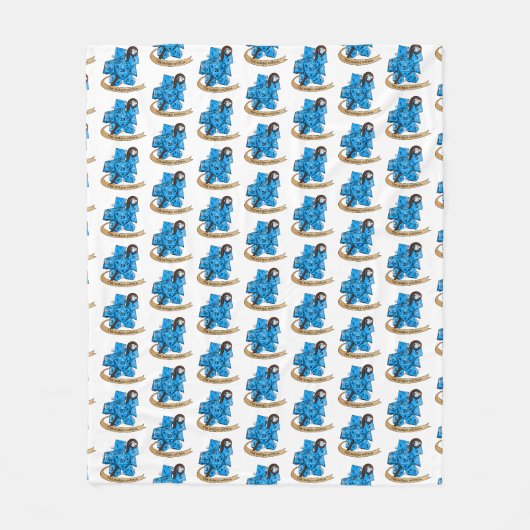 Sorcerer Dice Design Fleece Deken (Voorkant)