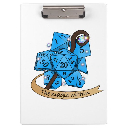 Sorcerer Dice Design Klembord (Voorkant)