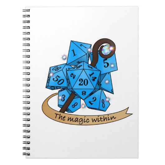 Sorcerer Dice Design Notitieboek (Voorkant)