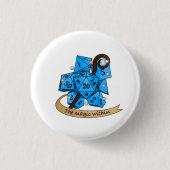 Sorcerer Dice Design Ronde Button 3,2 Cm (Voorkant)