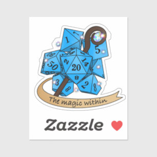 Sorcerer Dice Design Sticker