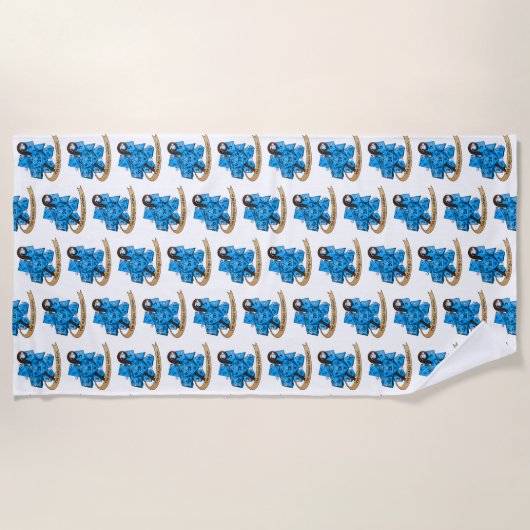 Sorcerer Dice Design Strandlaken (Voorkant)