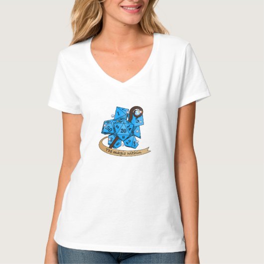 Sorcerer Dice Design T-shirt (Voorkant)