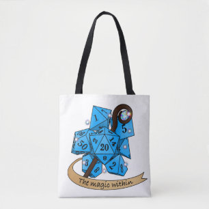 Sorcerer Dice Design Tote Bag