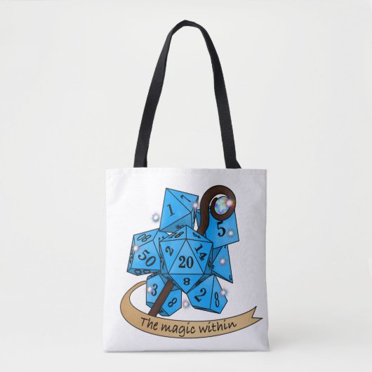 Sorcerer Dice Design Tote Bag (Voorkant)