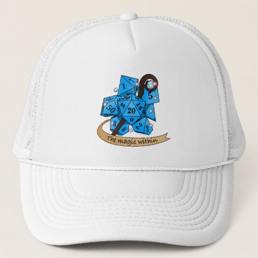 Sorcerer Dice Design Trucker Pet (Voorkant)