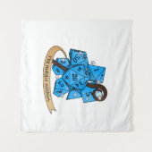 Sorcerer Dice Design Wandkleed (Voorkant (horizontaal))