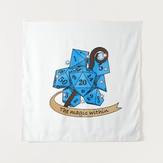 Sorcerer Dice Design Wandkleed (Voorkant)