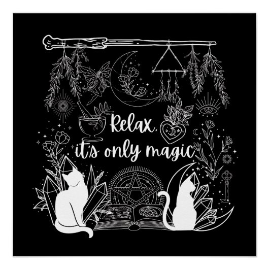 Sorcerer's Serenity: Relax, het is alleen maar mag Perfect Poster (Voorkant)