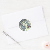 SORCERESS, GOTHIC WITCH HART STICKER RondSCHAP (Envelop)