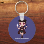 Sorceress Halcy Sleutelhanger (Ronde) (Voorkant)