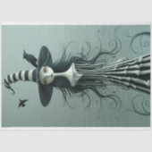 Sorceress Skull Lady Decoupage Tissuepapier (Voorkant)