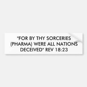SORCERIES BUMPERSTICKER