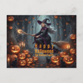 Sorcery Halloween Family Feestdagenkaart (Voorkant)