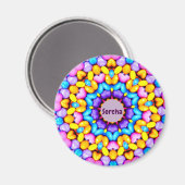 SORCHA ~ Gepersonaliseerd Pasen Patroon Fractal ~ Magneet (Voorkant / Achterkant)