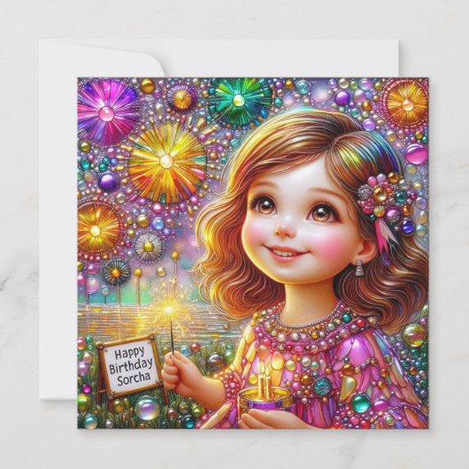 ~ SORCHA ~ Happy Birthday ~ Fire Works' Display ~ (Voorkant)