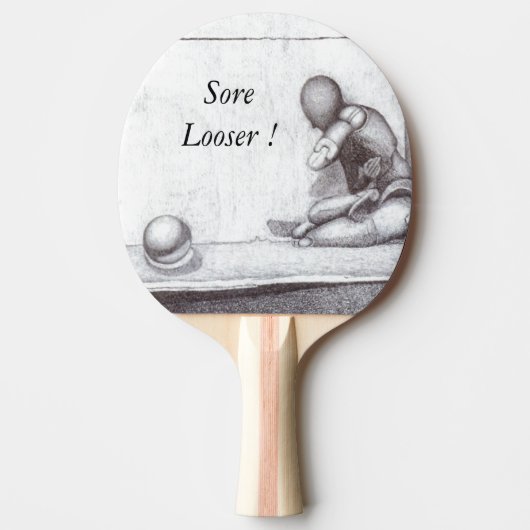 "Sore Looser" Ping Pong Paddle Tafeltennisbatje (Voorkant)