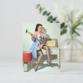 Sore Thumb Pin Up Briefkaart (Staand voorkant)