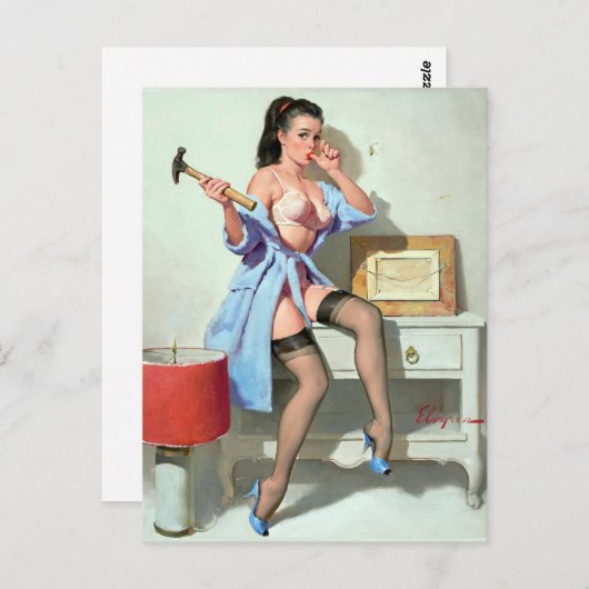 Sore Thumb Pin Up Briefkaart (Voorkant / Achterkant)